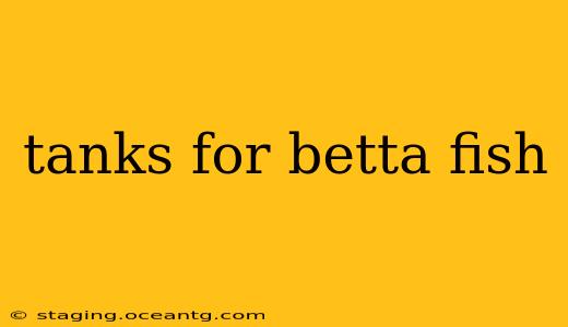 tanks for betta fish