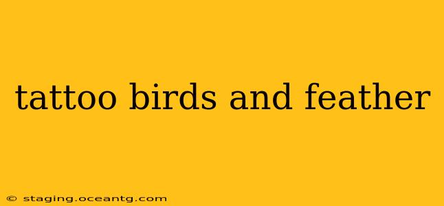 tattoo birds and feather