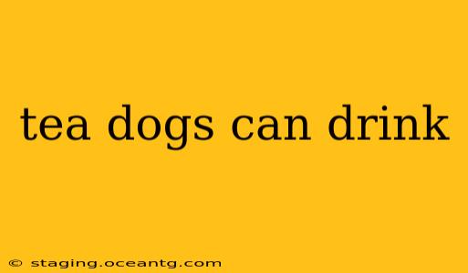 tea dogs can drink