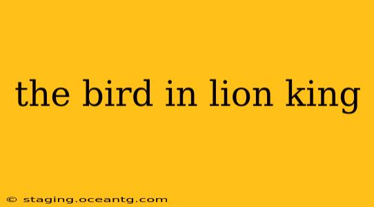 the bird in lion king