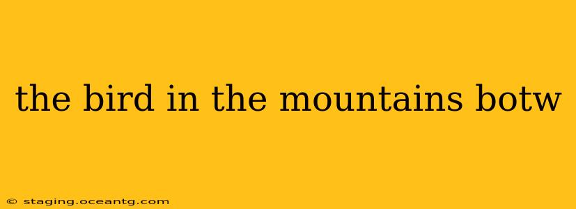 the bird in the mountains botw