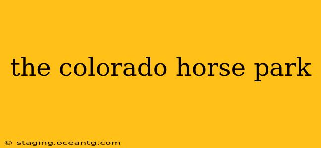 the colorado horse park