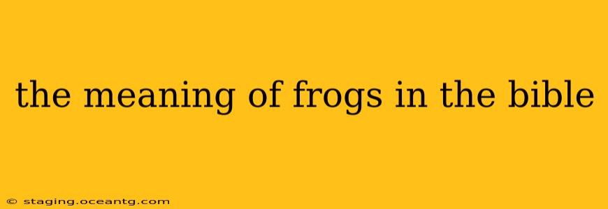 the meaning of frogs in the bible