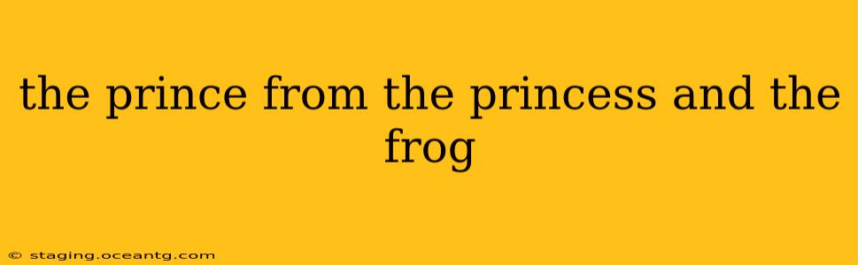 the prince from the princess and the frog