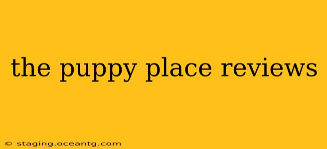 the puppy place reviews