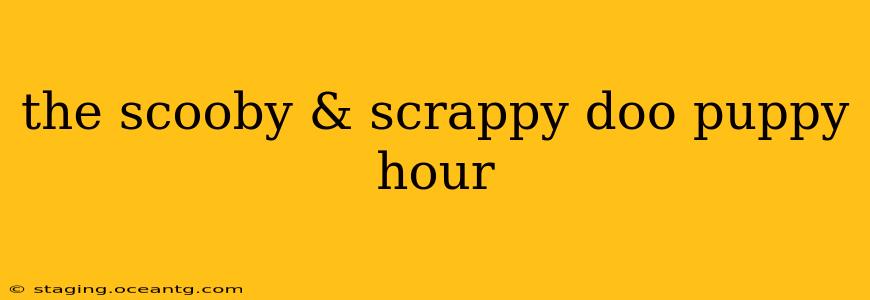 the scooby & scrappy doo puppy hour