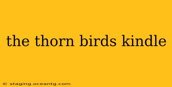 the thorn birds kindle