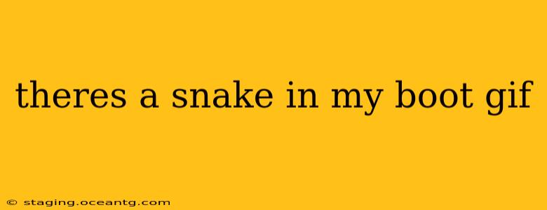 theres a snake in my boot gif