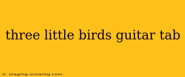 three little birds guitar tab