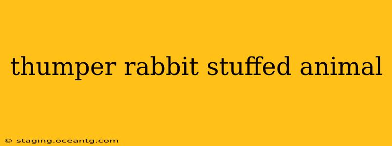 thumper rabbit stuffed animal