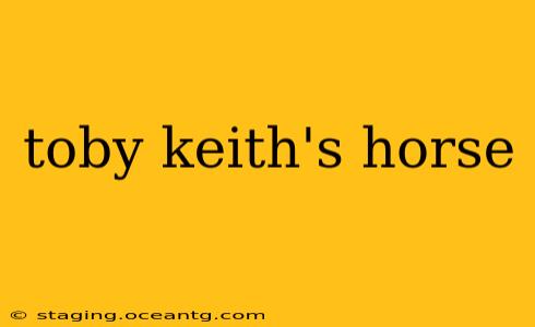 toby keith's horse
