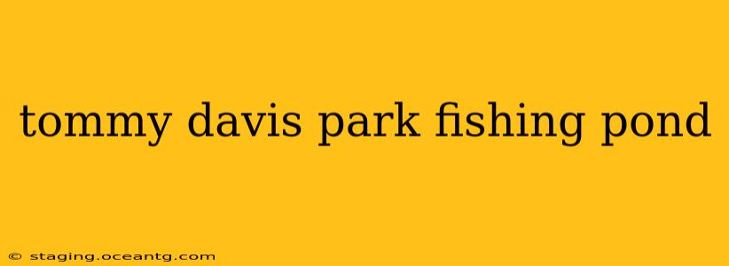 tommy davis park fishing pond