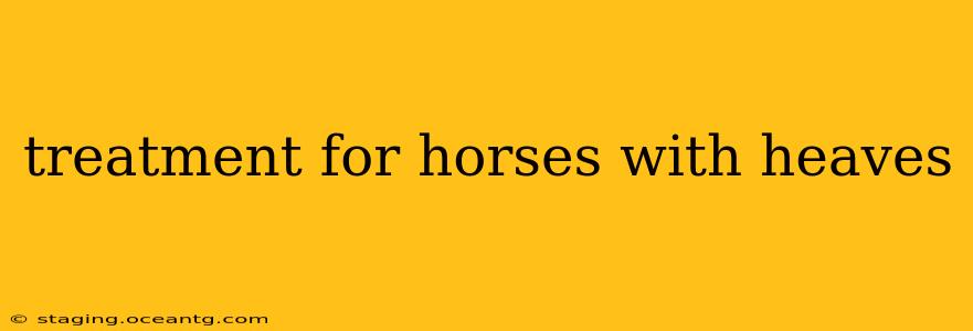 treatment for horses with heaves