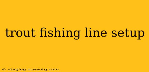 trout fishing line setup