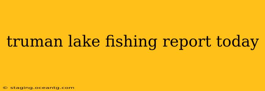 truman lake fishing report today