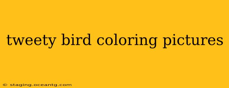 tweety bird coloring pictures
