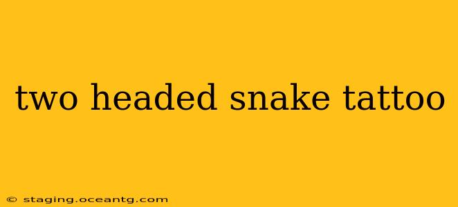two headed snake tattoo