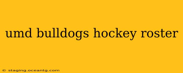 umd bulldogs hockey roster