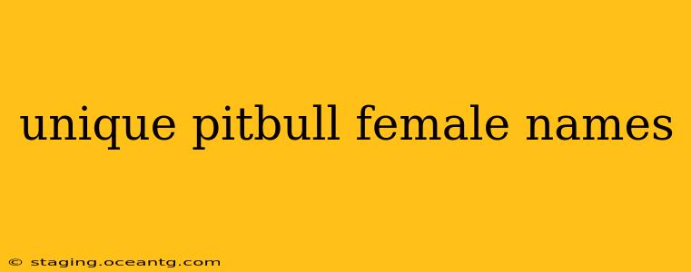 unique pitbull female names