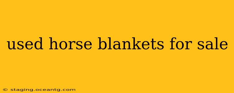 used horse blankets for sale