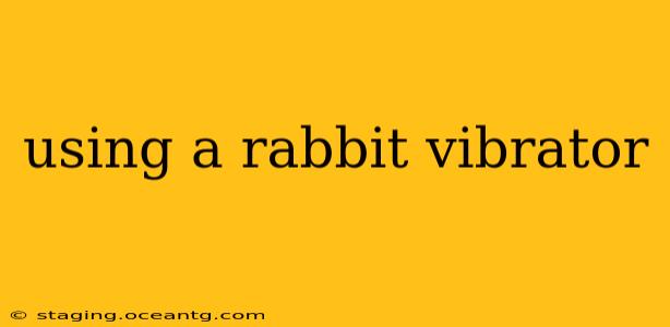using a rabbit vibrator