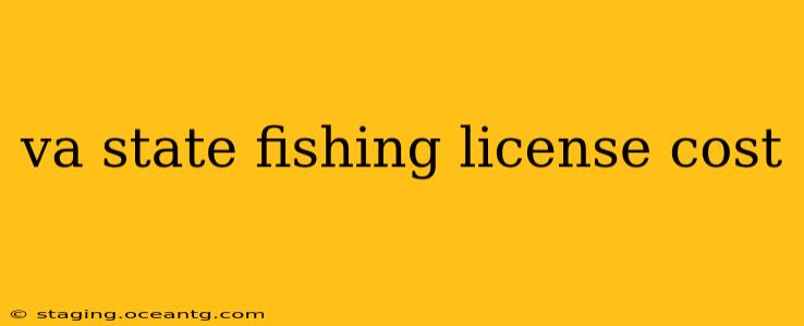 va state fishing license cost