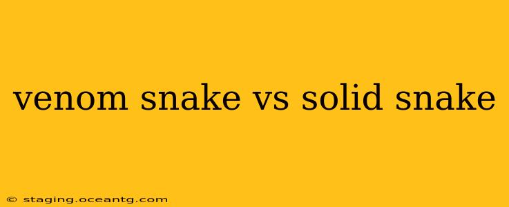 venom snake vs solid snake
