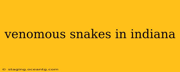 venomous snakes in indiana
