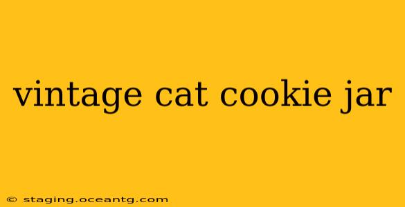 vintage cat cookie jar