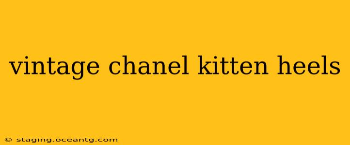 vintage chanel kitten heels