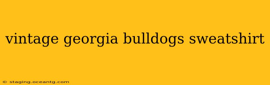 vintage georgia bulldogs sweatshirt