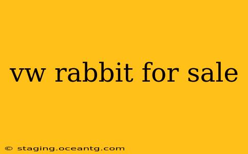 vw rabbit for sale