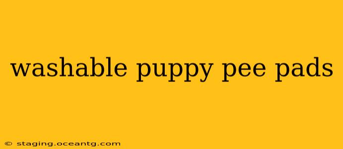 washable puppy pee pads