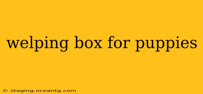 welping box for puppies