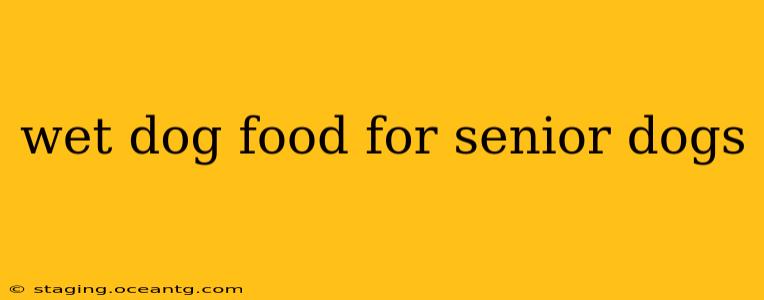 wet dog food for senior dogs