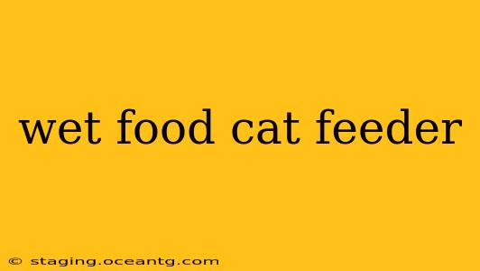 wet food cat feeder