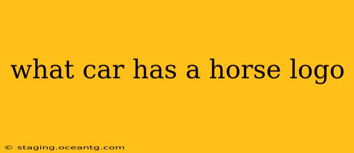 what car has a horse logo