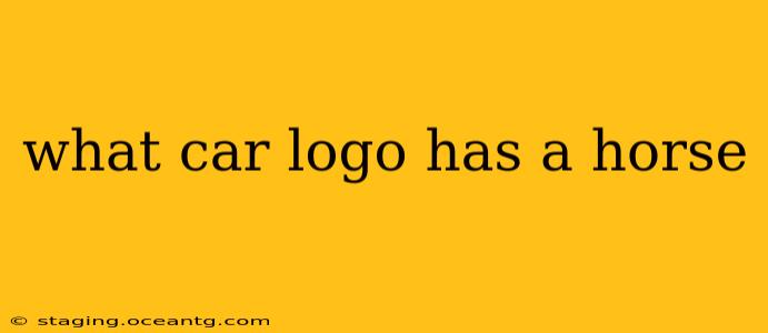 what car logo has a horse