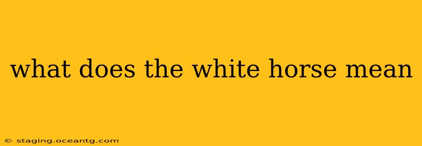 what does the white horse mean