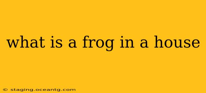 what is a frog in a house