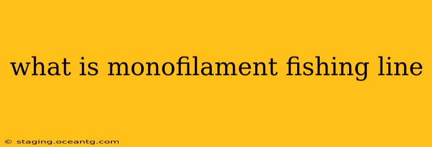 what is monofilament fishing line