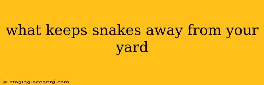 what keeps snakes away from your yard
