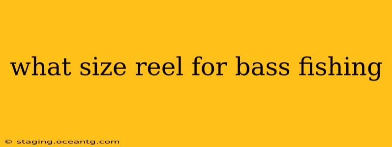 what size reel for bass fishing