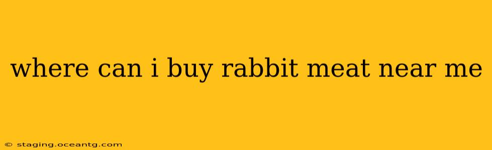 where can i buy rabbit meat near me