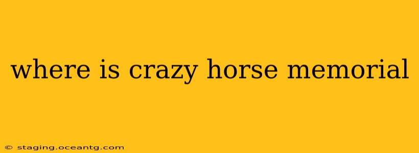 where is crazy horse memorial