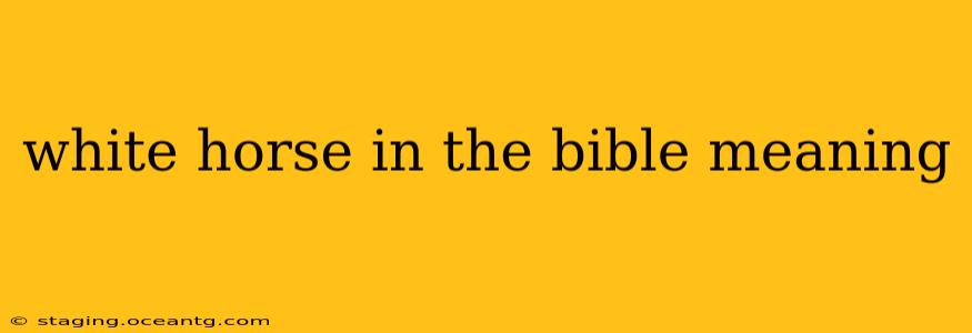 white horse in the bible meaning