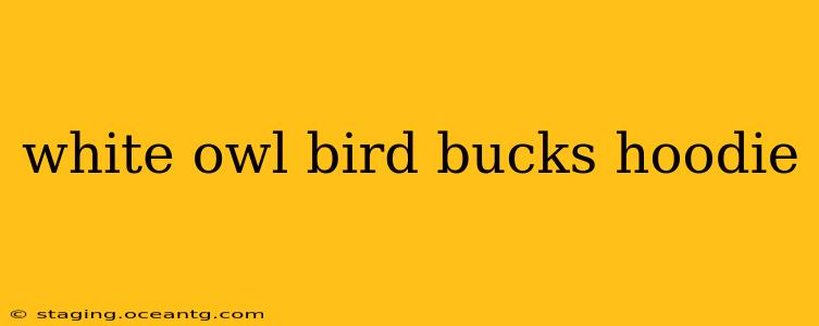 white owl bird bucks hoodie