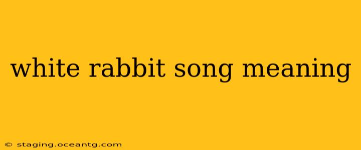 white rabbit song meaning