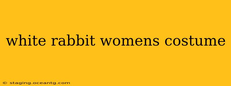 white rabbit womens costume