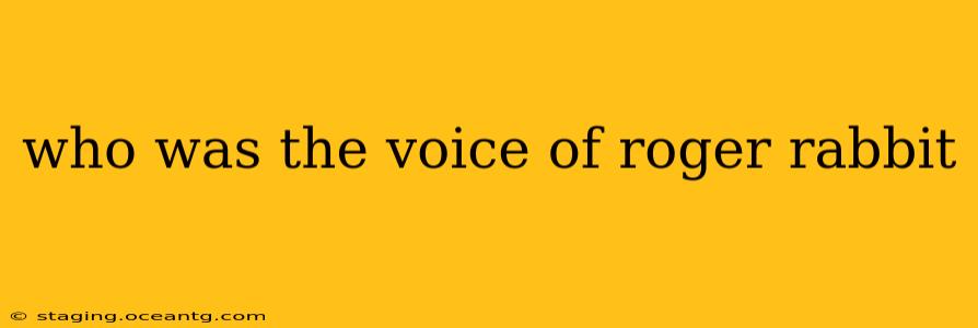 who was the voice of roger rabbit